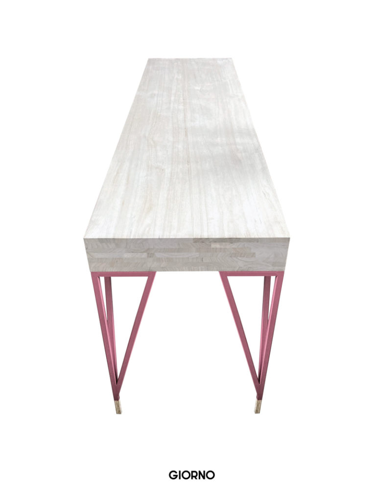 Reduced minimal design table tabletop princess tree thin metal legs